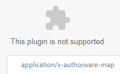An Authorware application not displaying properly in Google Chrome.